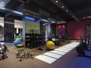 modern gym interior
