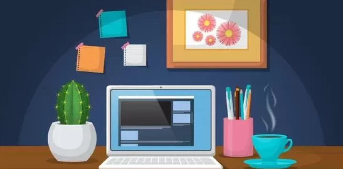 clean desktop workspace