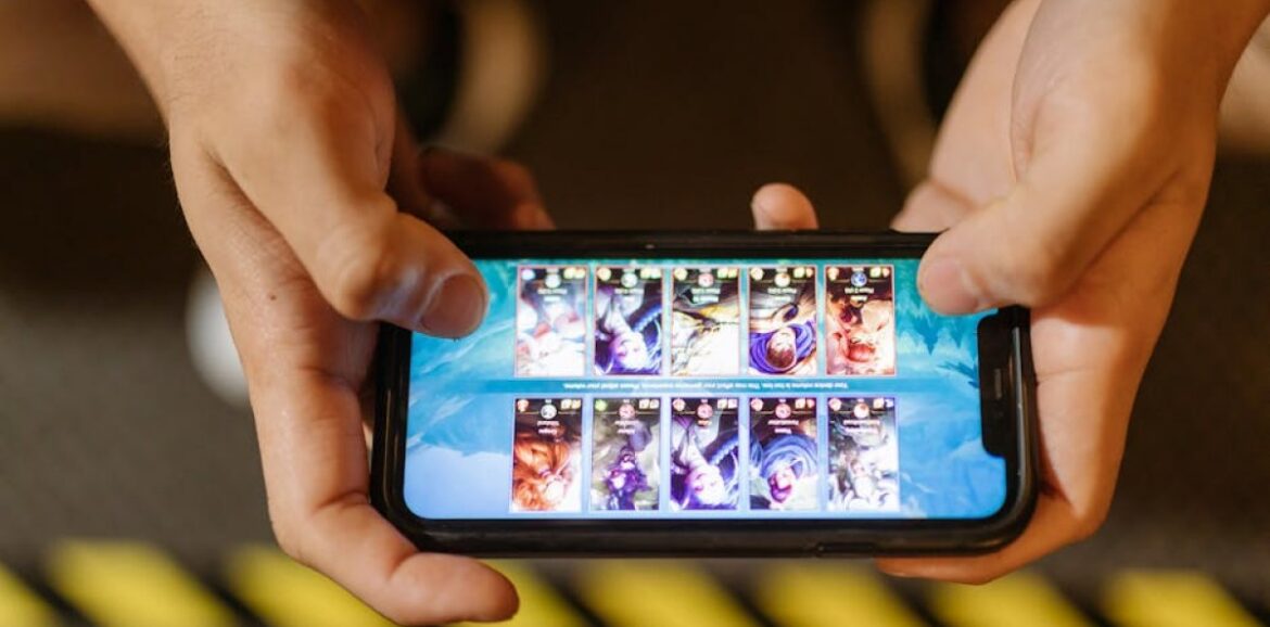 mobile gaming interface